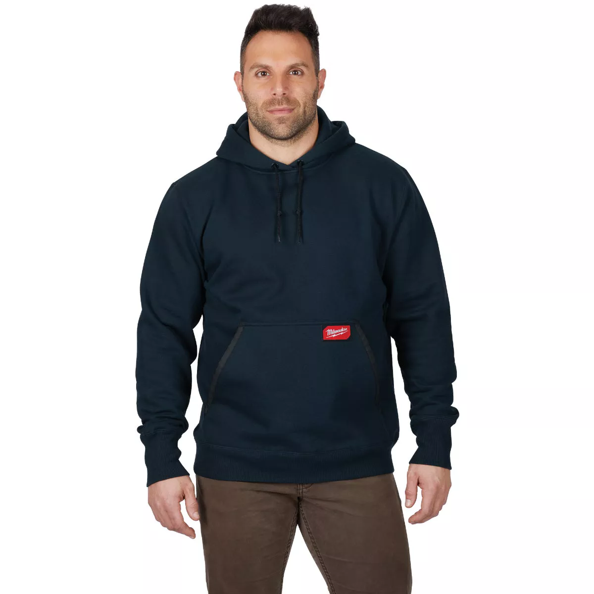 Milwaukee Small Navy Blue Heavy-Duty Pullover Hooded Sweatshirt - photo 2