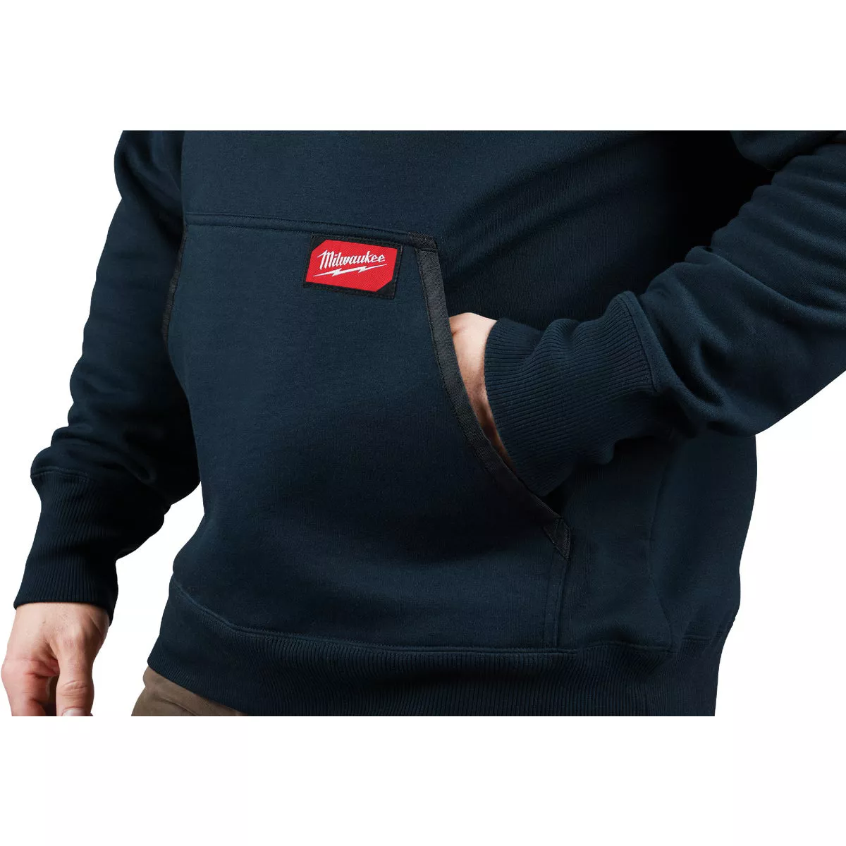 Milwaukee Small Navy Blue Heavy-Duty Pullover Hooded Sweatshirt - photo 5