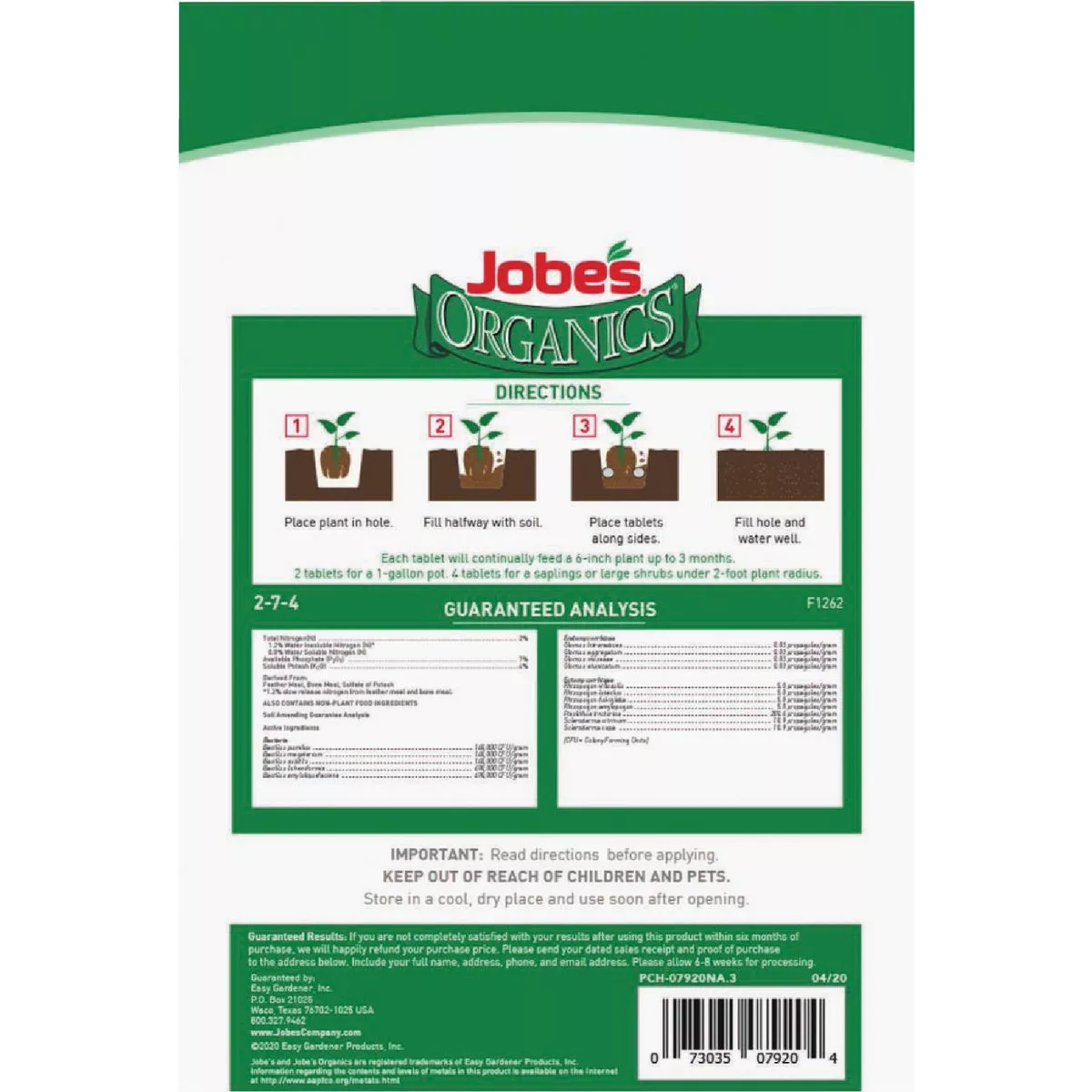 Jobe's Organics Fast Start Planting Tablets (20-Pack) - photo 3