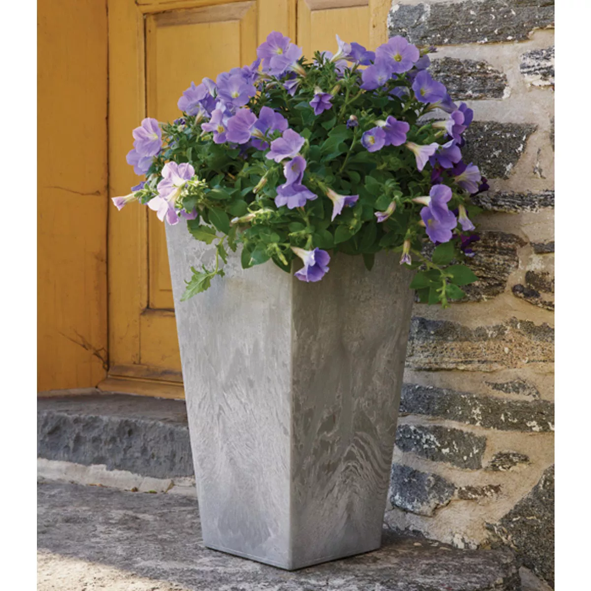Novelty ArtStone Ella 13.75 In. W. x 27.75 In. H. x 13.75 In. L. Gray Resin Planter - photo 3