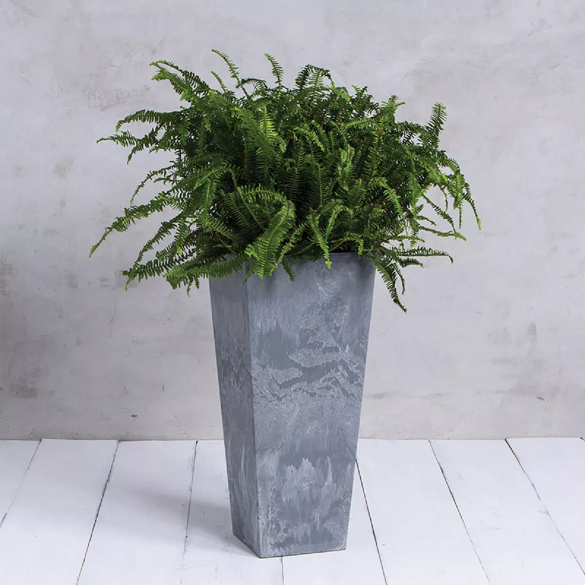 Novelty ArtStone Ella 13.75 In. W. x 27.75 In. H. x 13.75 In. L. Gray Resin Planter - photo 2