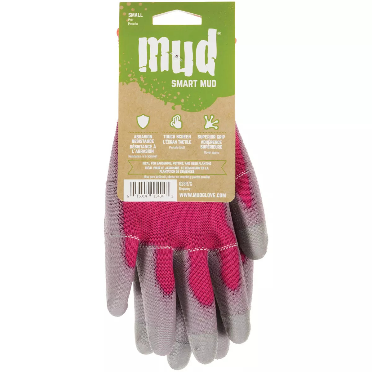 Smart Mud Women's Small Polyester Raspberry Garden Glove - photo 2