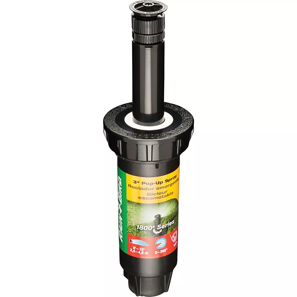 Rain Bird 3 In. Full Circle Adjustable Pop-Up Head Sprinkler with Pressure Regulator