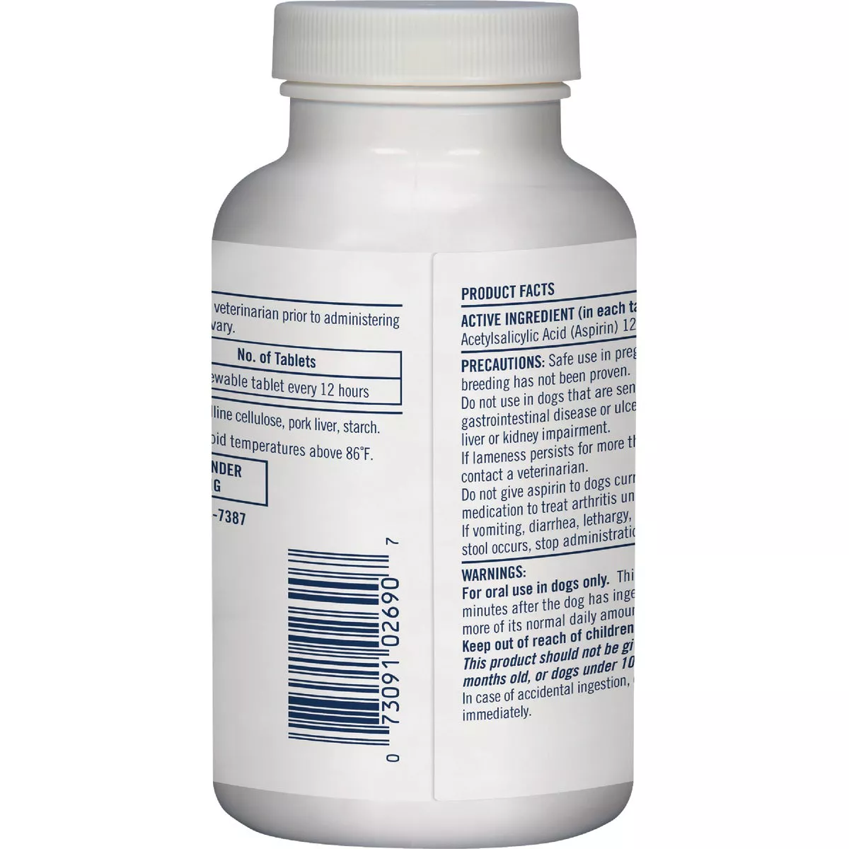PetArmor 10 to 50 Lb. Canine Aspirin Tablets (75-Pack) - photo 2
