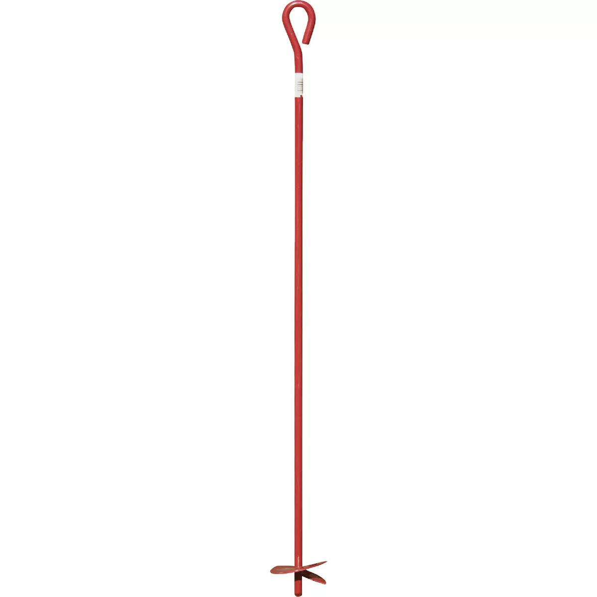 Midwest Air Tech 4 In. x 40 In. Red Steel Screw-In Earth Anchor
