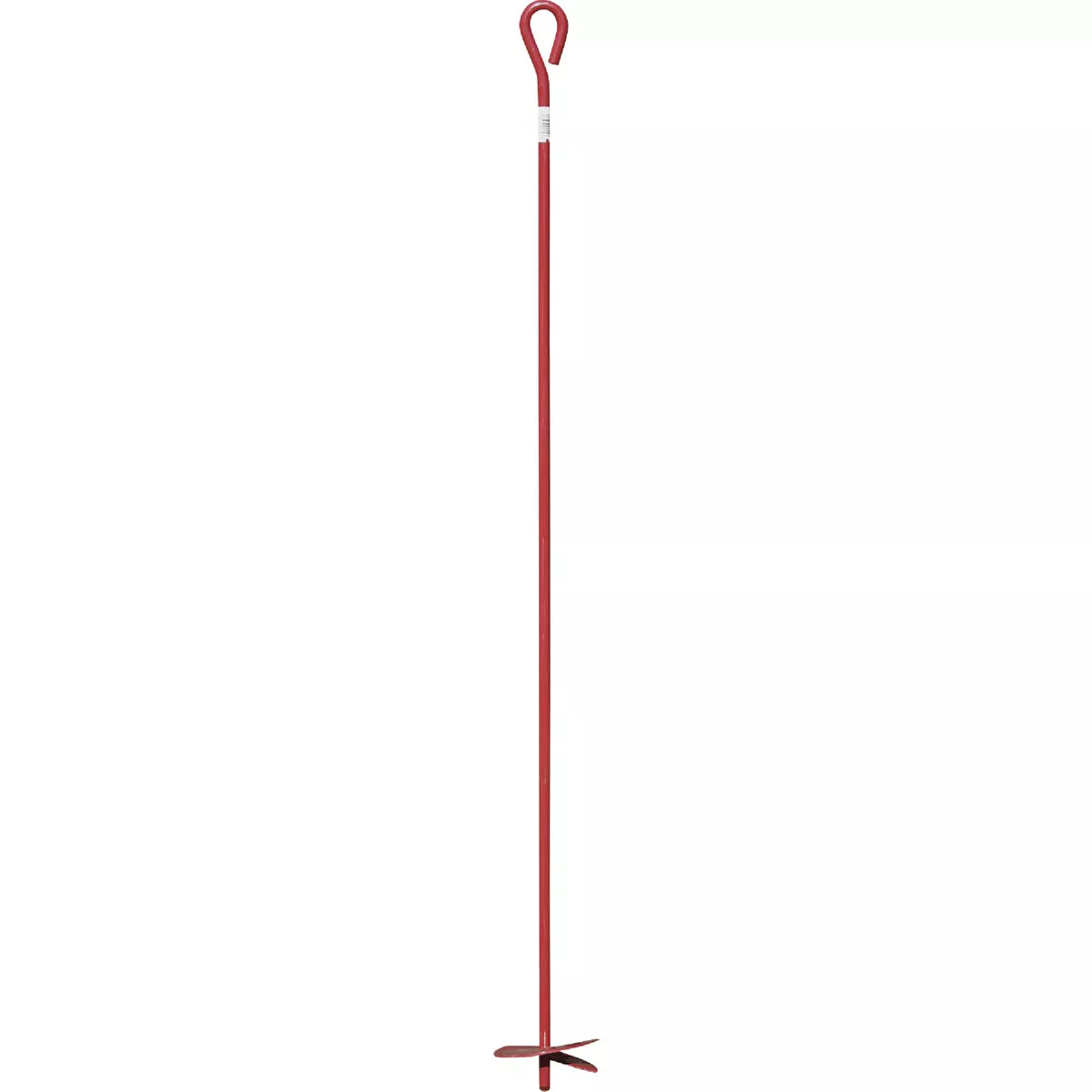 Midwest Air Tech 6 In. x 48 In. Red Steel Screw-In Earth Anchor