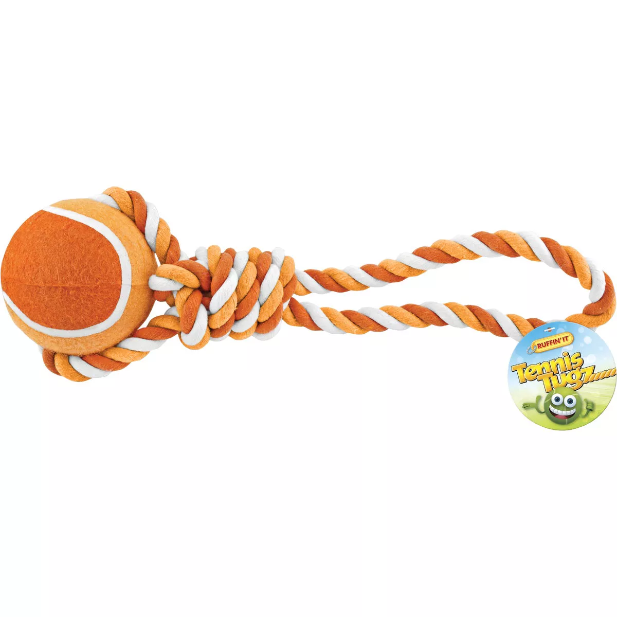 Westminster Pet Ruffin' it Giant Tennis Ball Rope Tug Dog Toy - photo 2