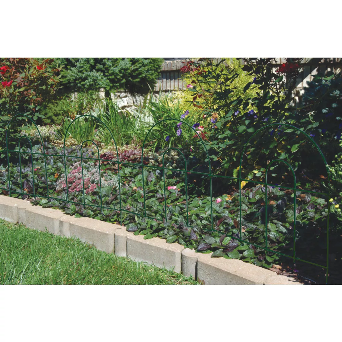 Best Garden 8 Ft. Powder-Coated Green Wire Folding Fence - photo 4