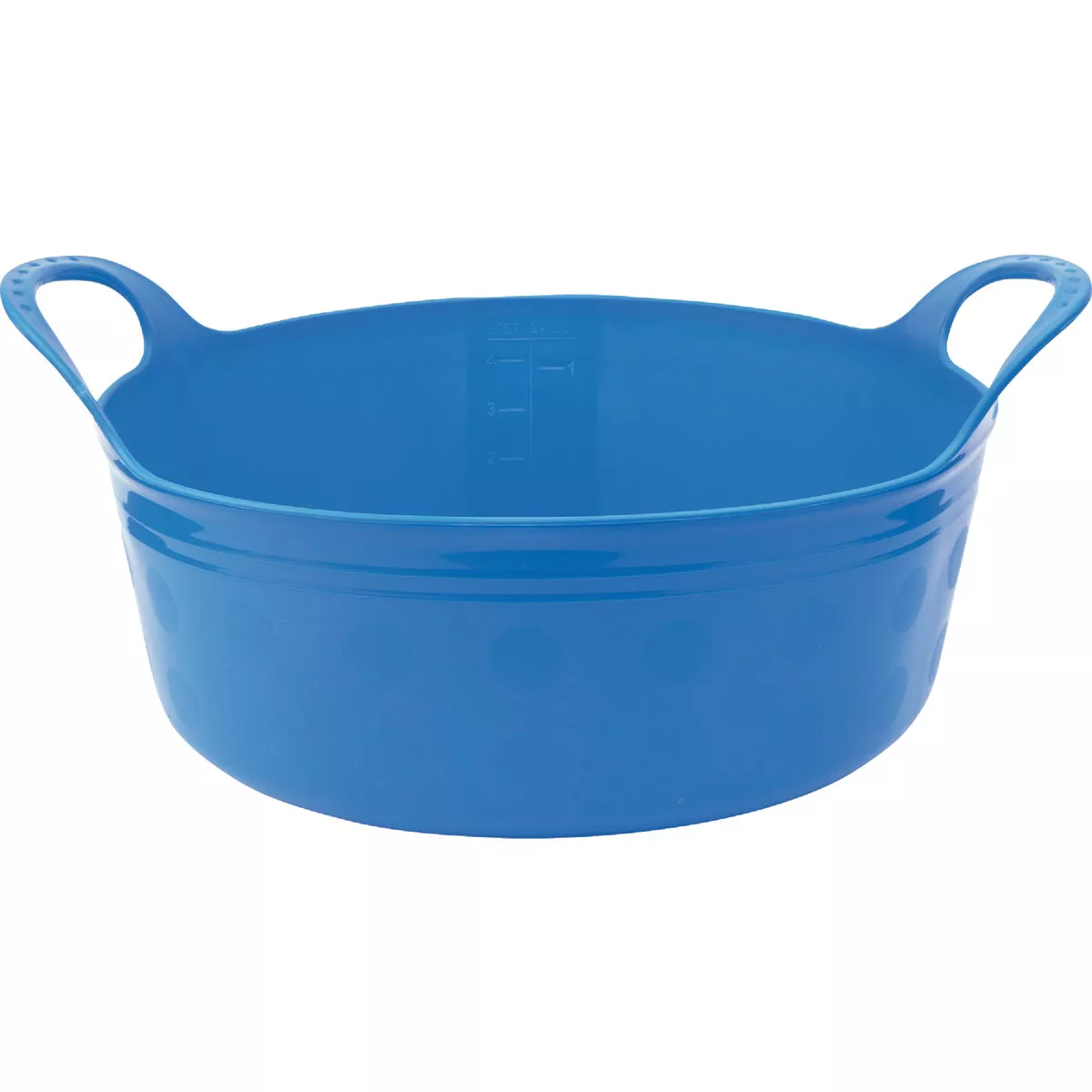 Tuff Stuff 5 Qt. Sky Blue Plastic Flex Tub