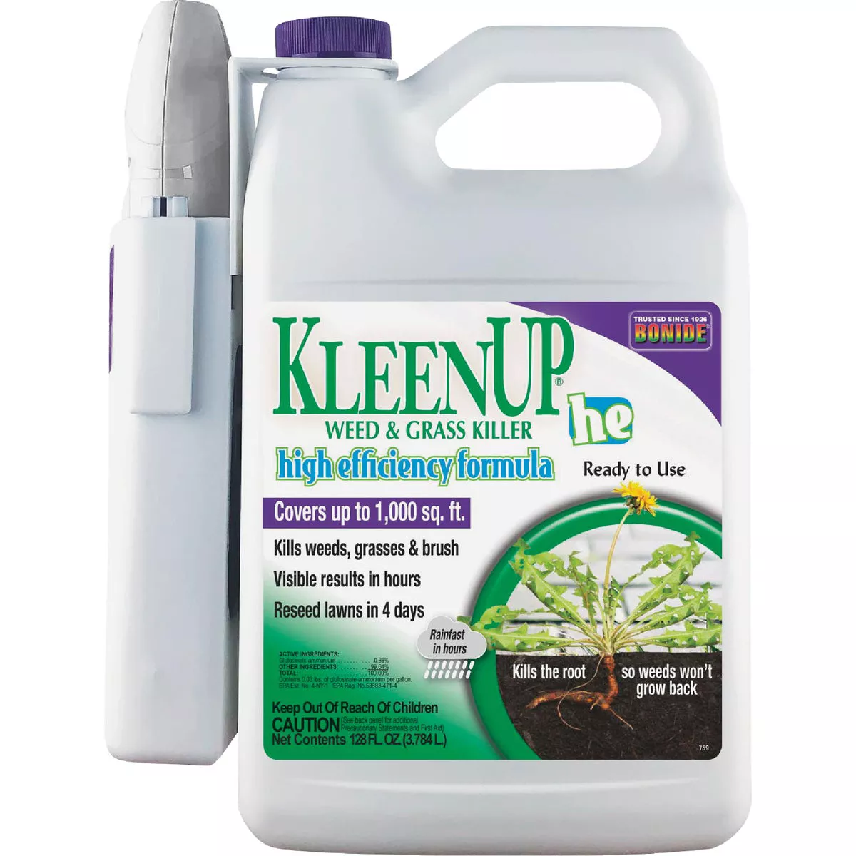 Bonide KleenUP 128 Oz. Ready To Use Wand Sprayer Weed & Grass Killer High Efficiency Formula