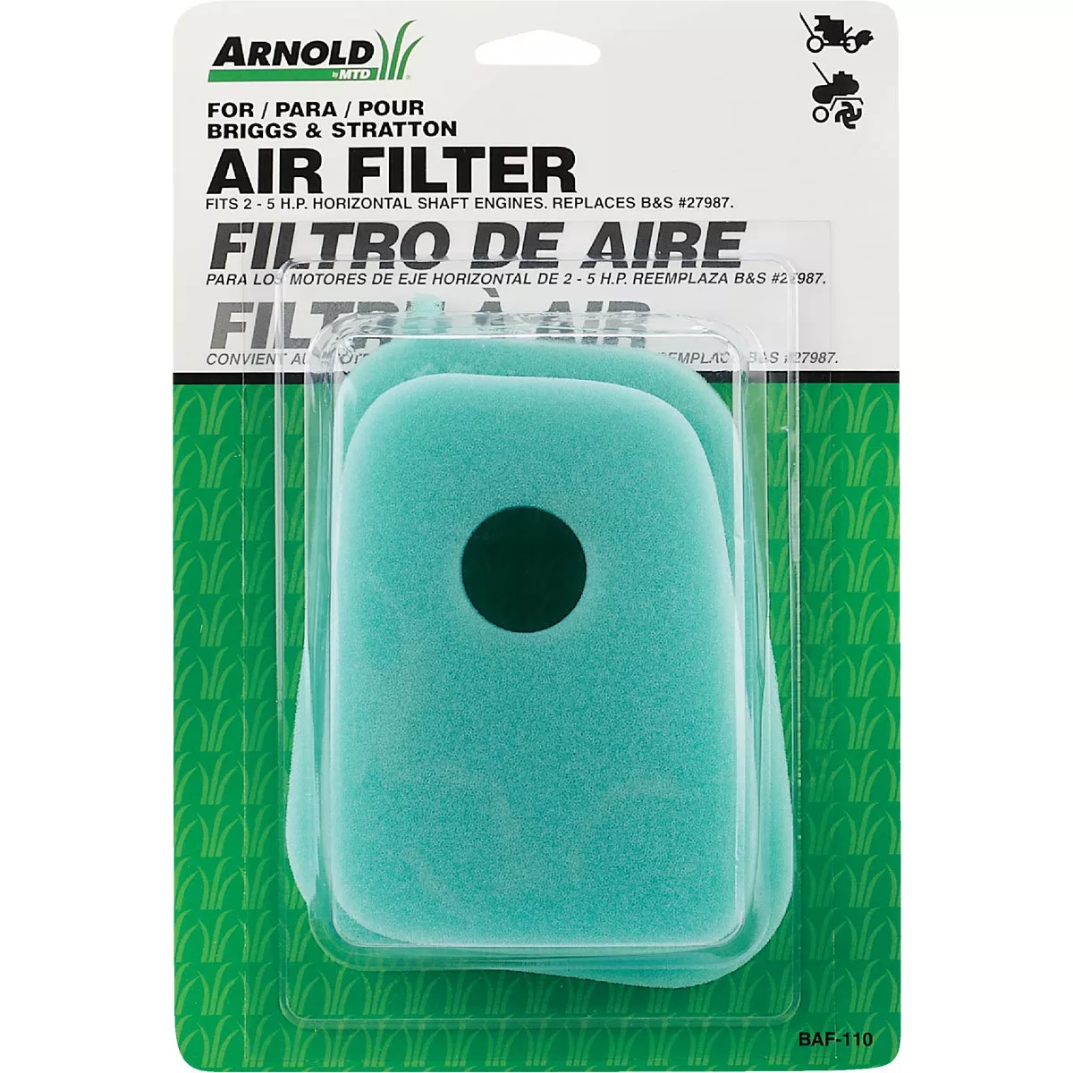 Arnold Briggs & Stratton 2 To 5 HP Foam Engine Air Filter - photo 2