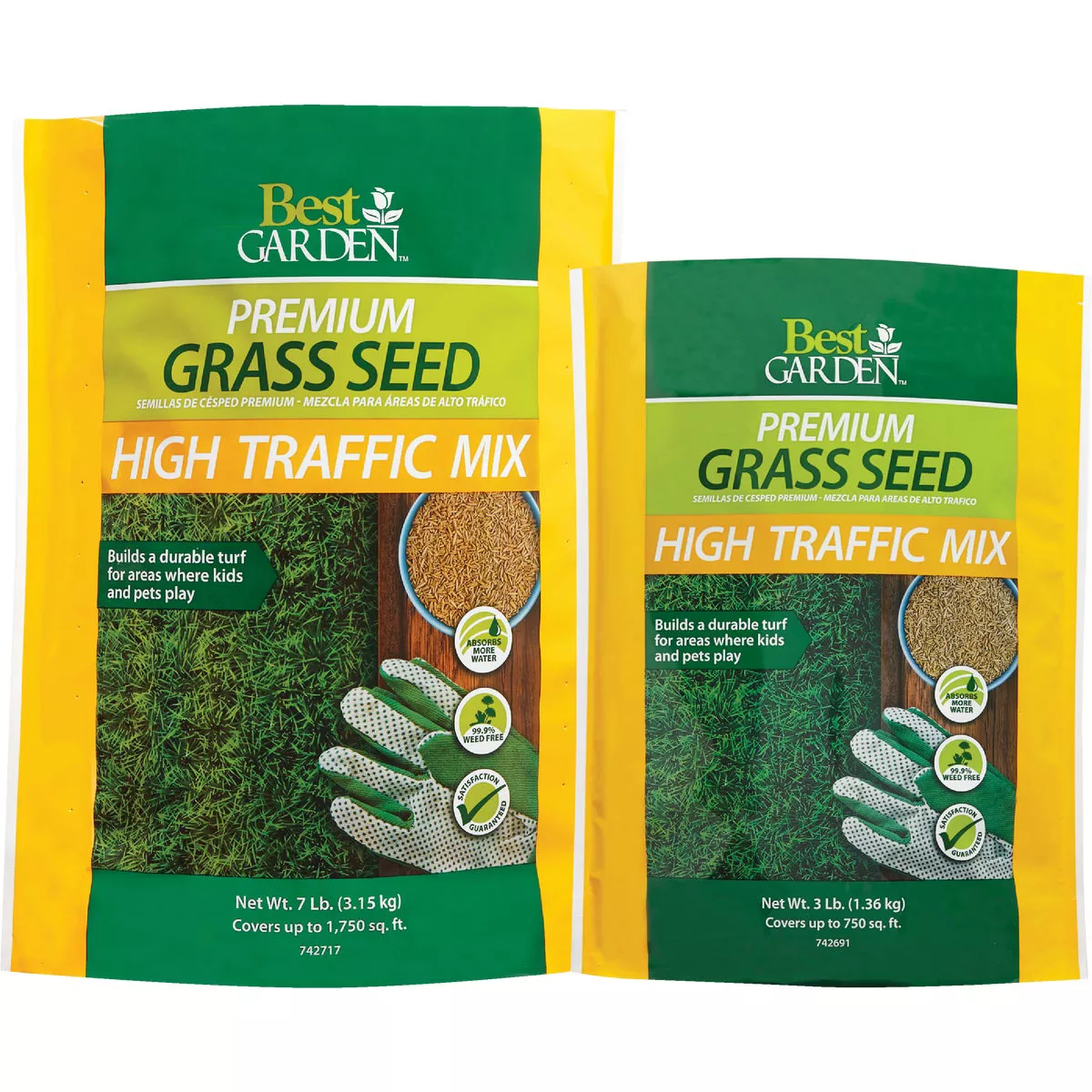 Best Garden 3 Lb. 900 Sq. Ft. Coverage High Traffic Grass Seed - photo 2