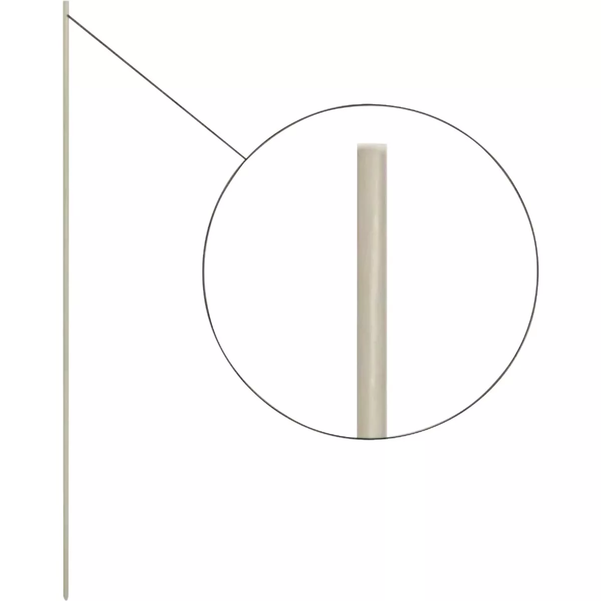 Dare 4 Ft. x 3/8 In. White Fiberglass Post - photo 3