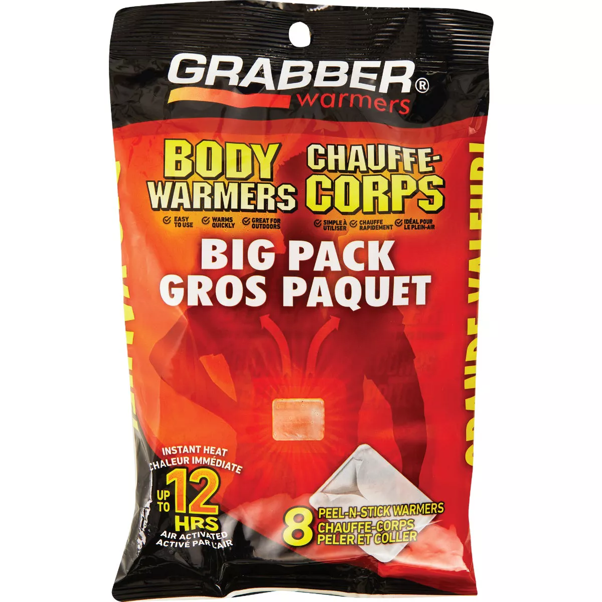 Grabber Disposable Adhesive Body Warmer (8-Pack) - photo 5