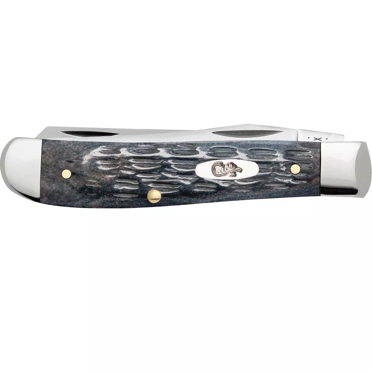 Case Mini Trapper 2.8 In. Pocket Worn Crandall Jig Gray Bone Pocket Knife - photo 2