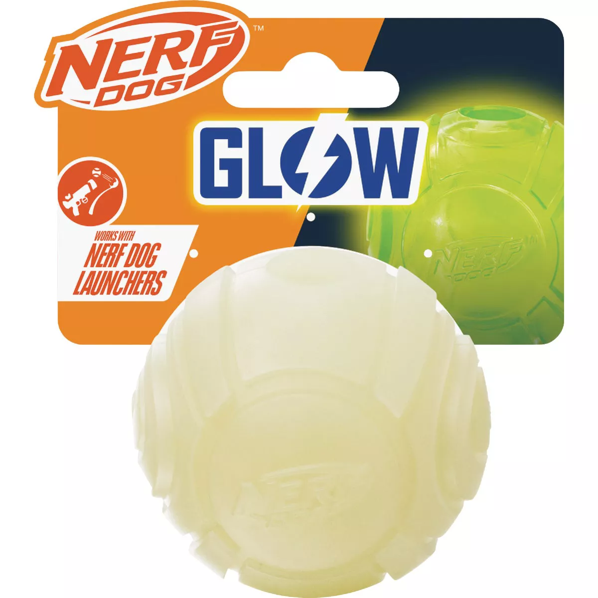 Nerf Dog 2.5 In. TPR Glow Sonic Ball