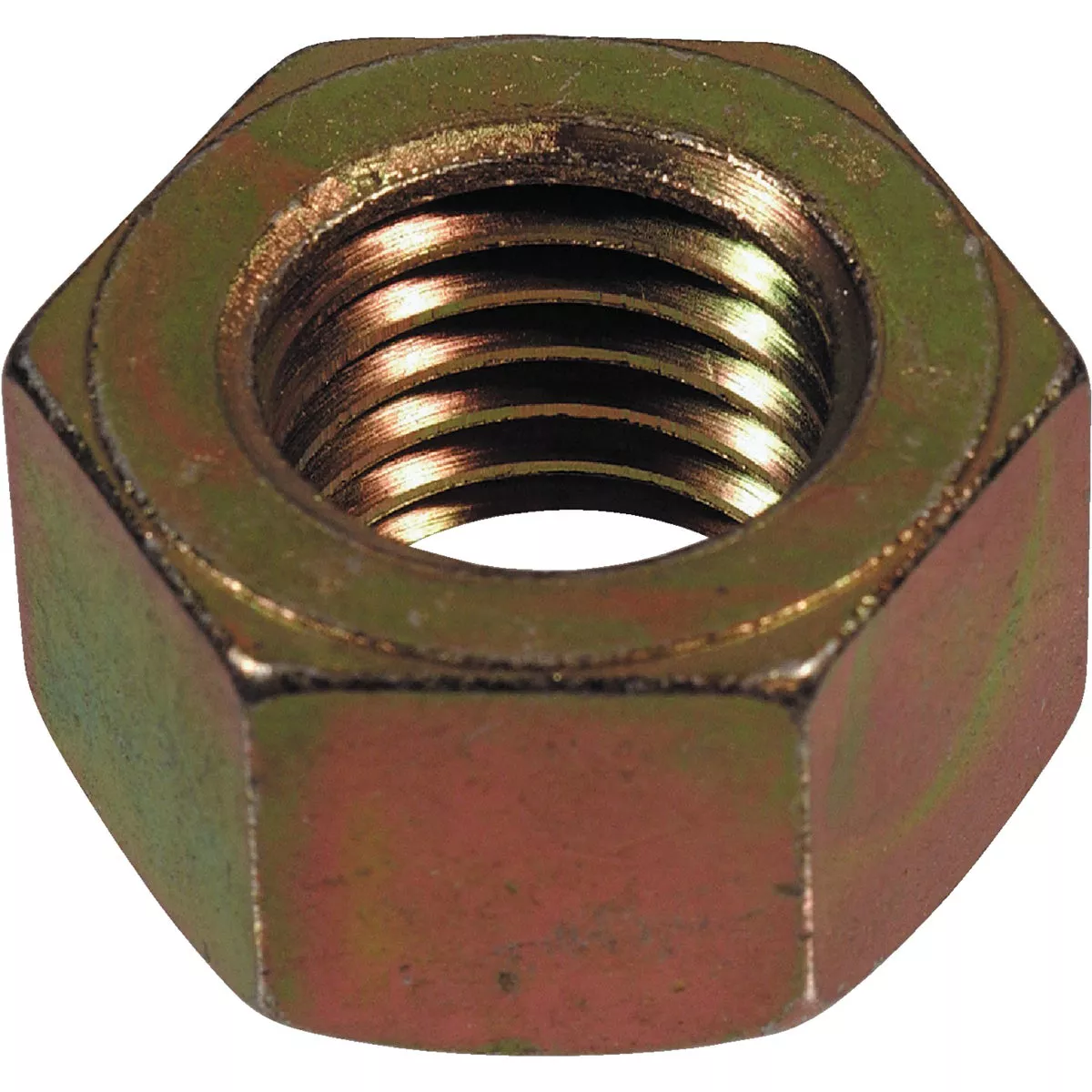 Hillman 7/16 In. 14 tpi Grade 8 Yellow Dichromate Hex Nuts (50 Ct.)
