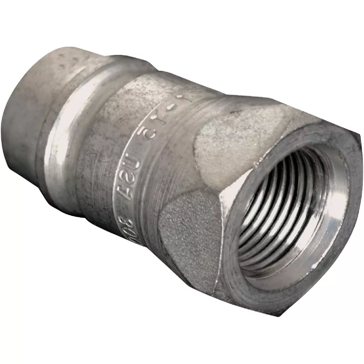 Apache 1/2 In. FNPT Zinc-Plated Brass Hydraulic Hose Male Tip