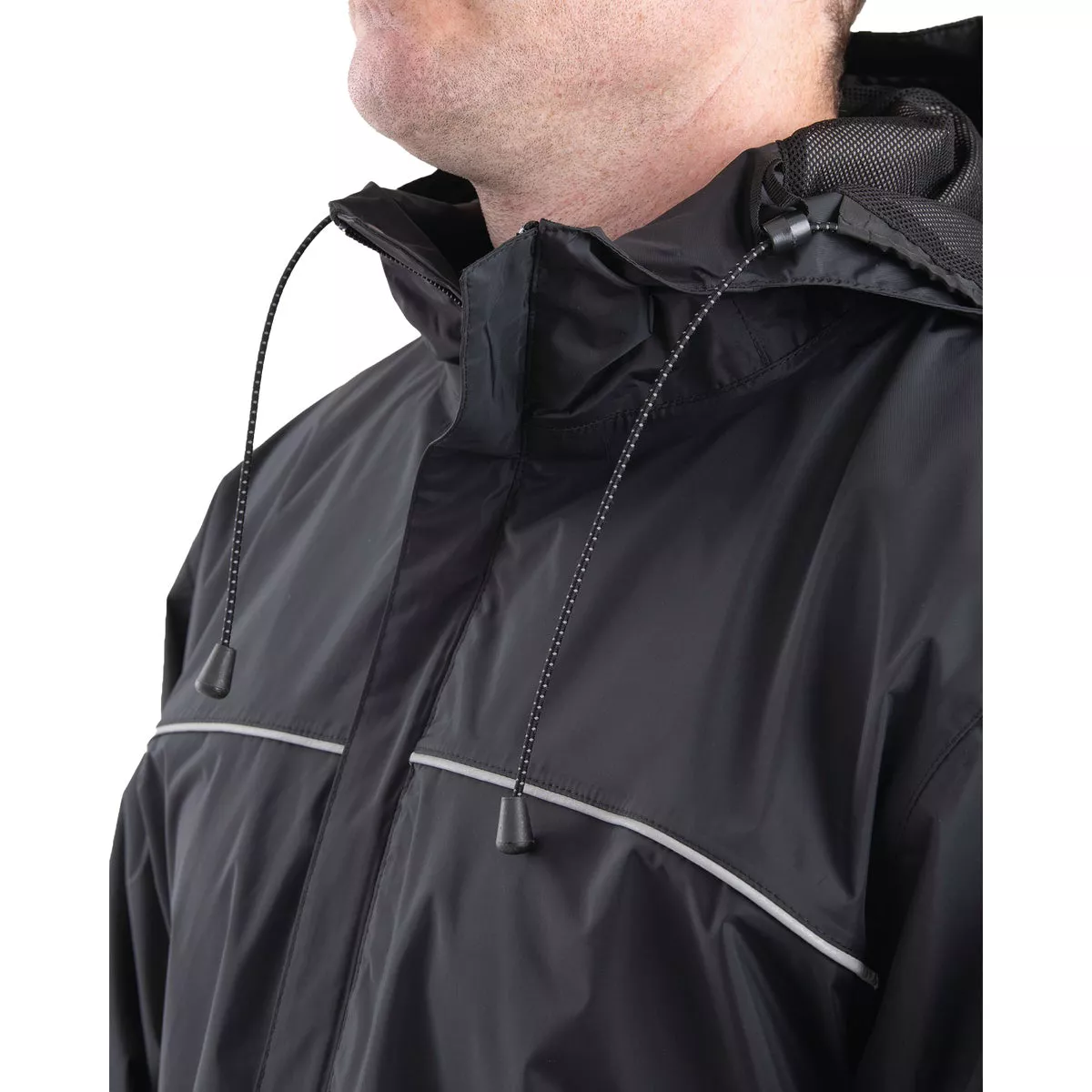 Berne Coastline Men's XL Black Lightweight Hooded Rain Jacket - photo 4