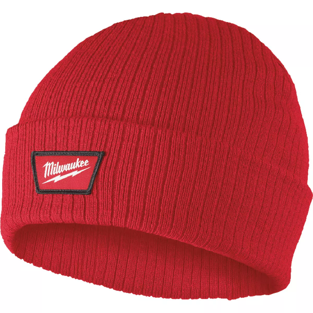 Milwaukee Red Cuffed Beanie Rib-Knit Acrylic Sock Cap - photo 2