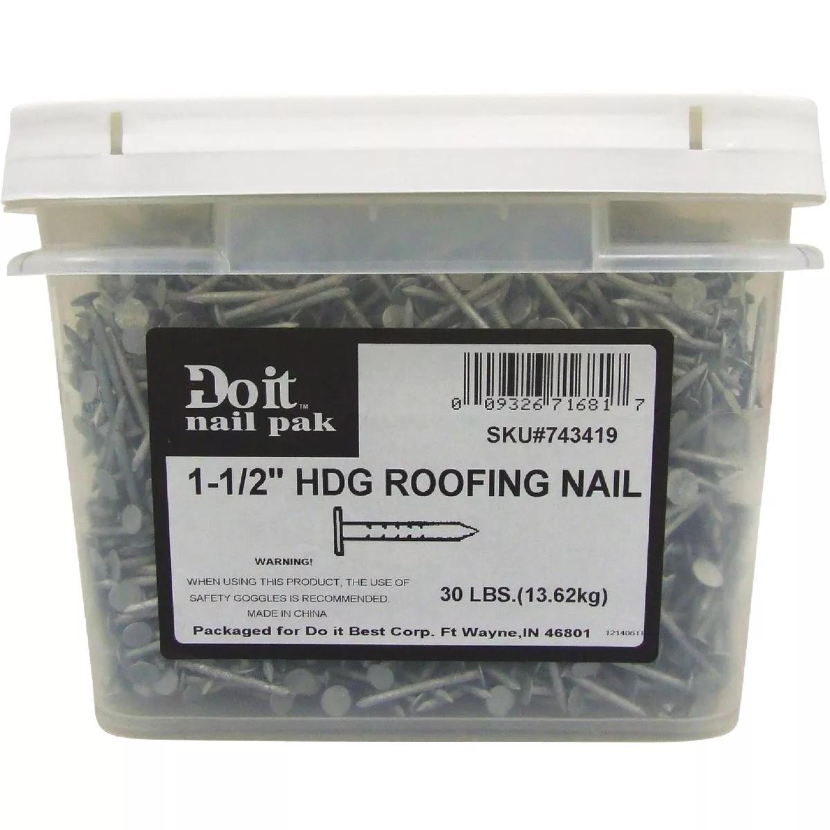 Do it Best 1-1/2 In. 11 ga Hot Galvanized Roofing Nails (5400-Count, 30 Lb.) - photo 2