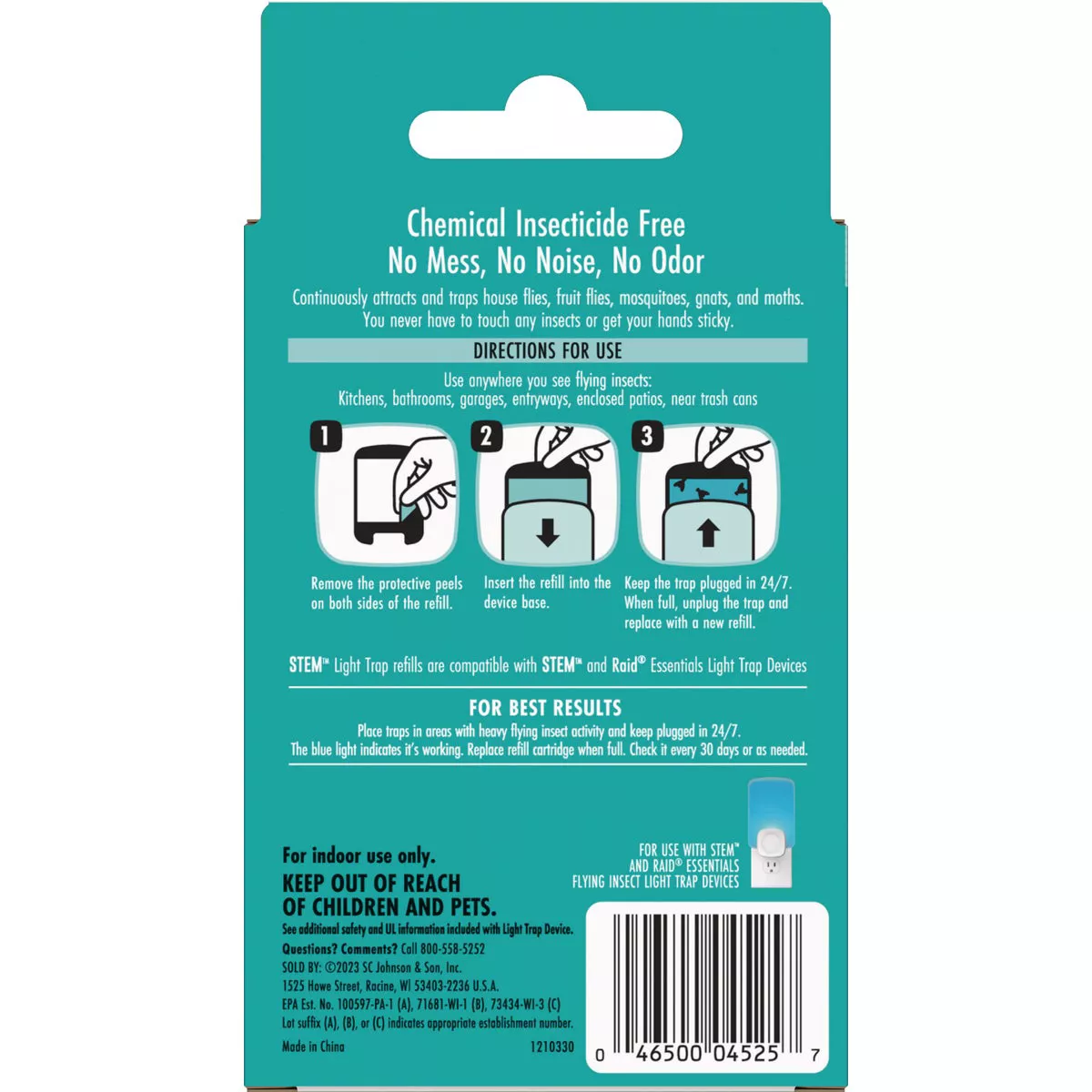 Stem Flying Insects Light Trap Refill (2-Pack) - photo 2