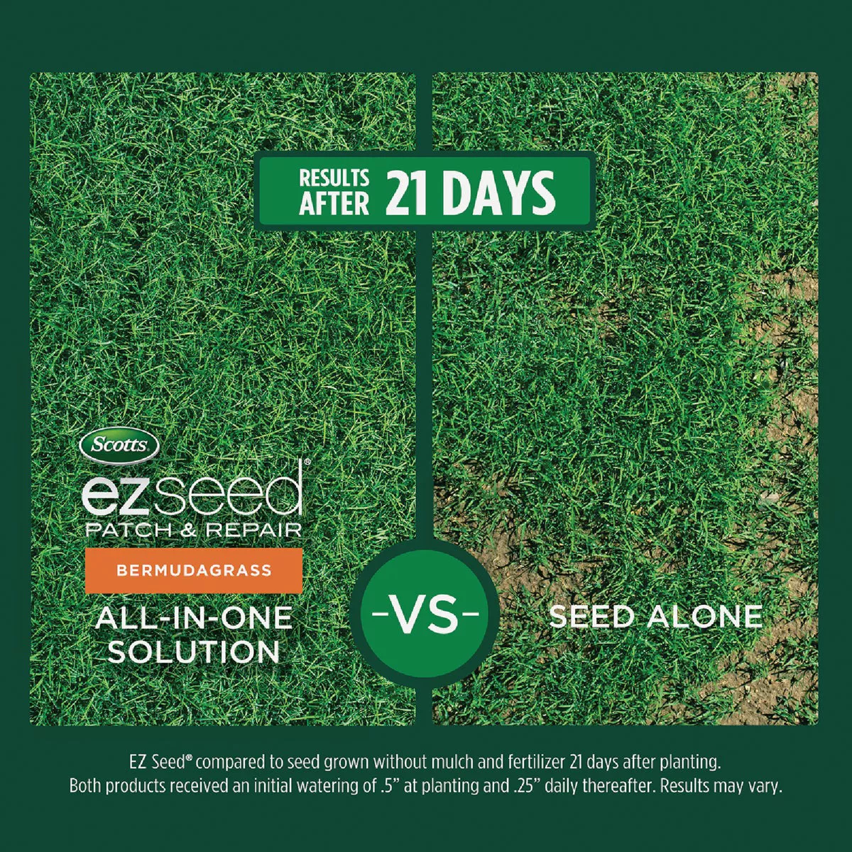 Scotts EZ Seed 10 Lb. 225 Sq. Ft. Patch & Repair for Bermudagrass Mulch, Seed and Fertilizer Combination - photo 7