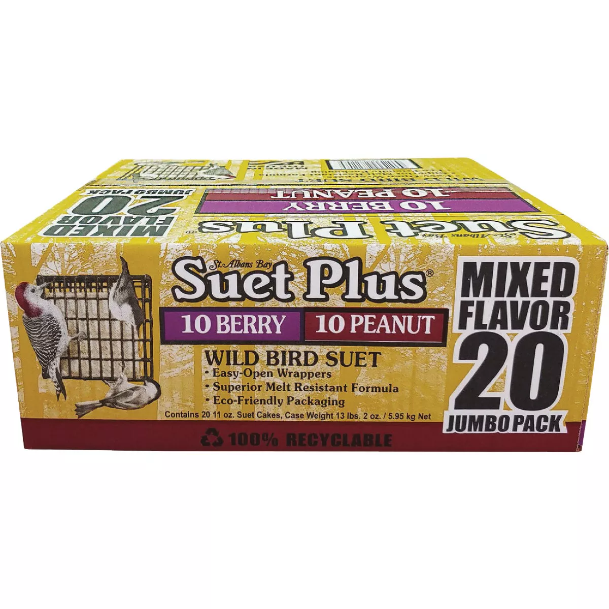 Suet Plus Berry & Peanut Suet (20-Pack)