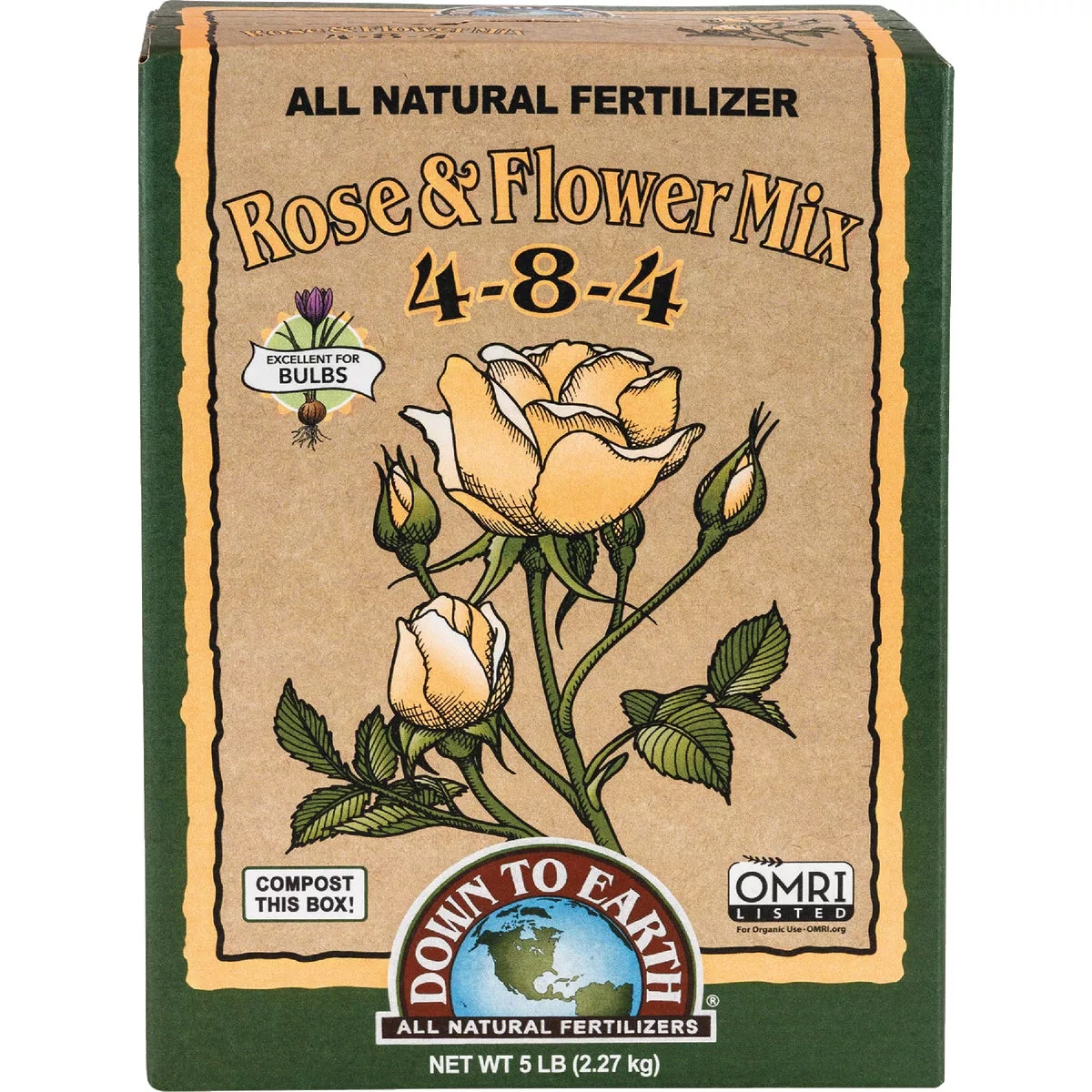 Down To Earth 1 Lb. 4-8-4 Rose & Flower Mix