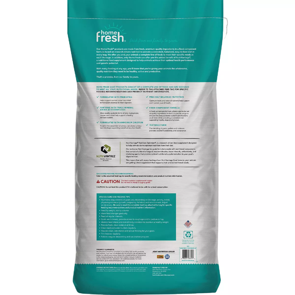 Kent Home Fresh Goat Herd 18 50 Lb. Goat Feed - photo 2