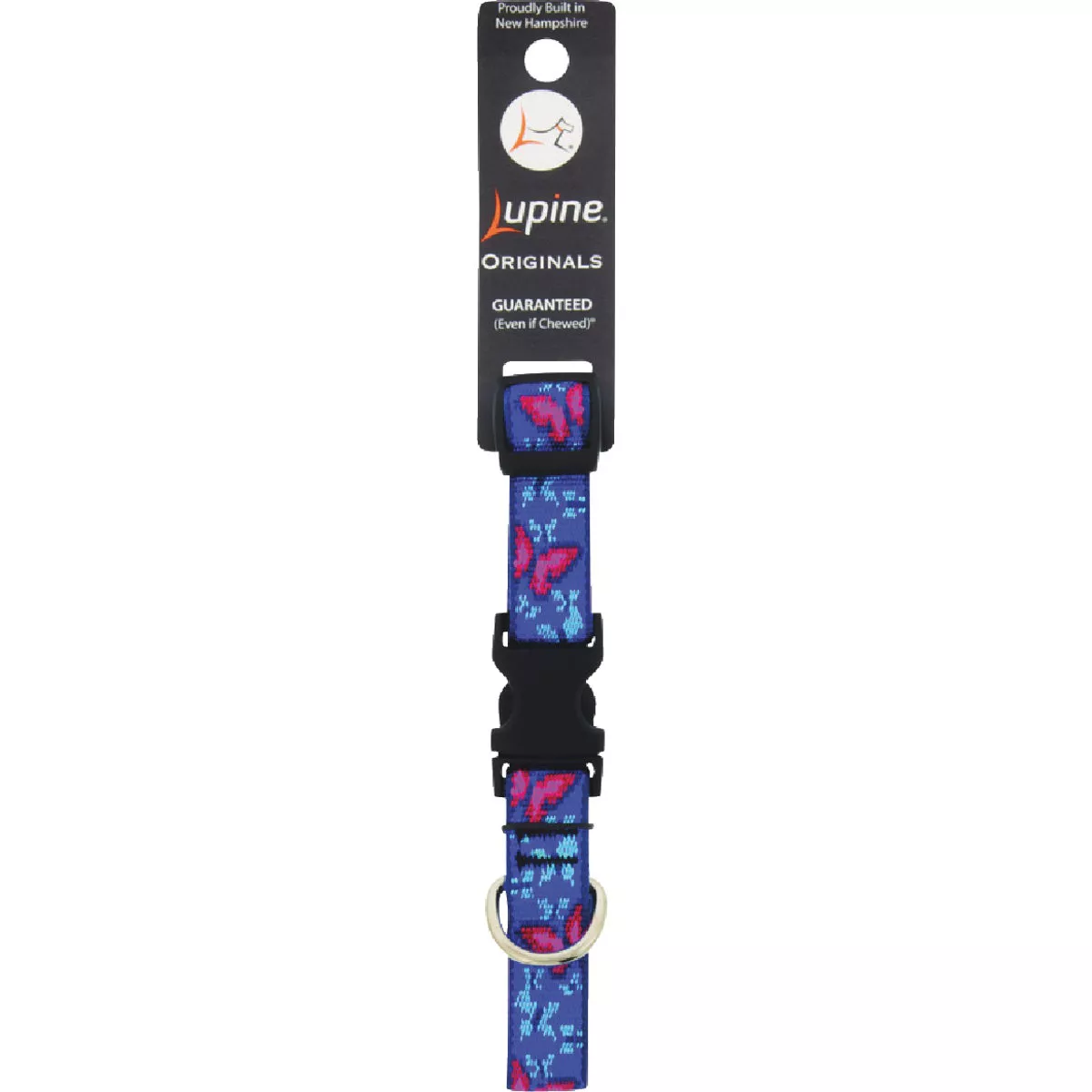 Lupine 3/4 In. Woven Pattern Social Butterfly 9 to 14 In. Adjustable Collar