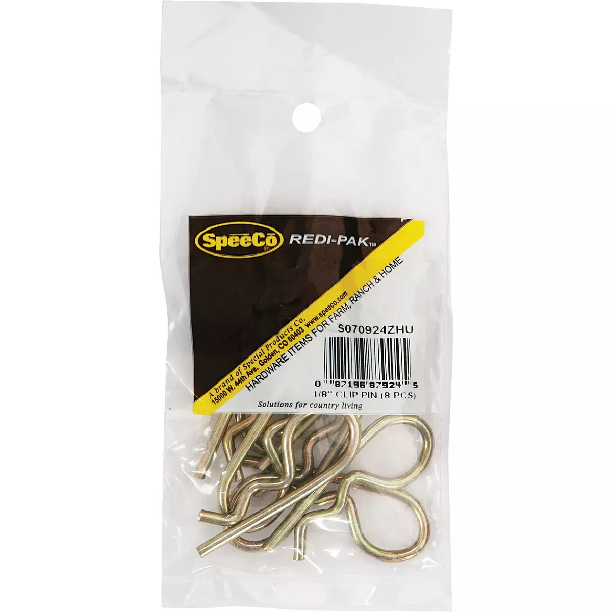 Koch 1/8 In. x 1-15/16 In. Yellow Zinc Dichromate-Plated Hitch Pin (8-Pack) - photo 2
