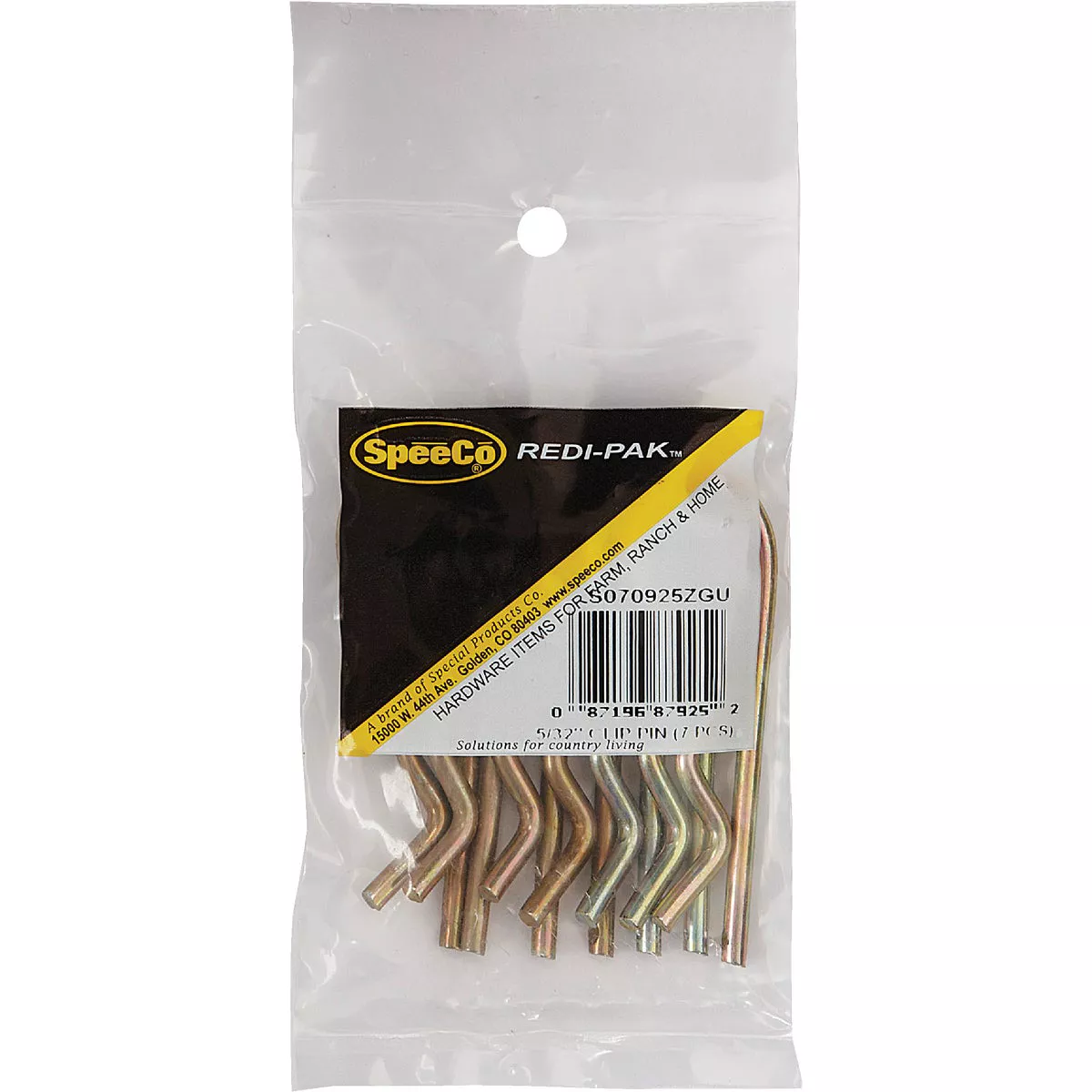 Koch 5/32 In. x 2-15/16 In. Yellow Zinc Dichromate-Plated Hitch Pin Clip (7-Pack) - photo 2