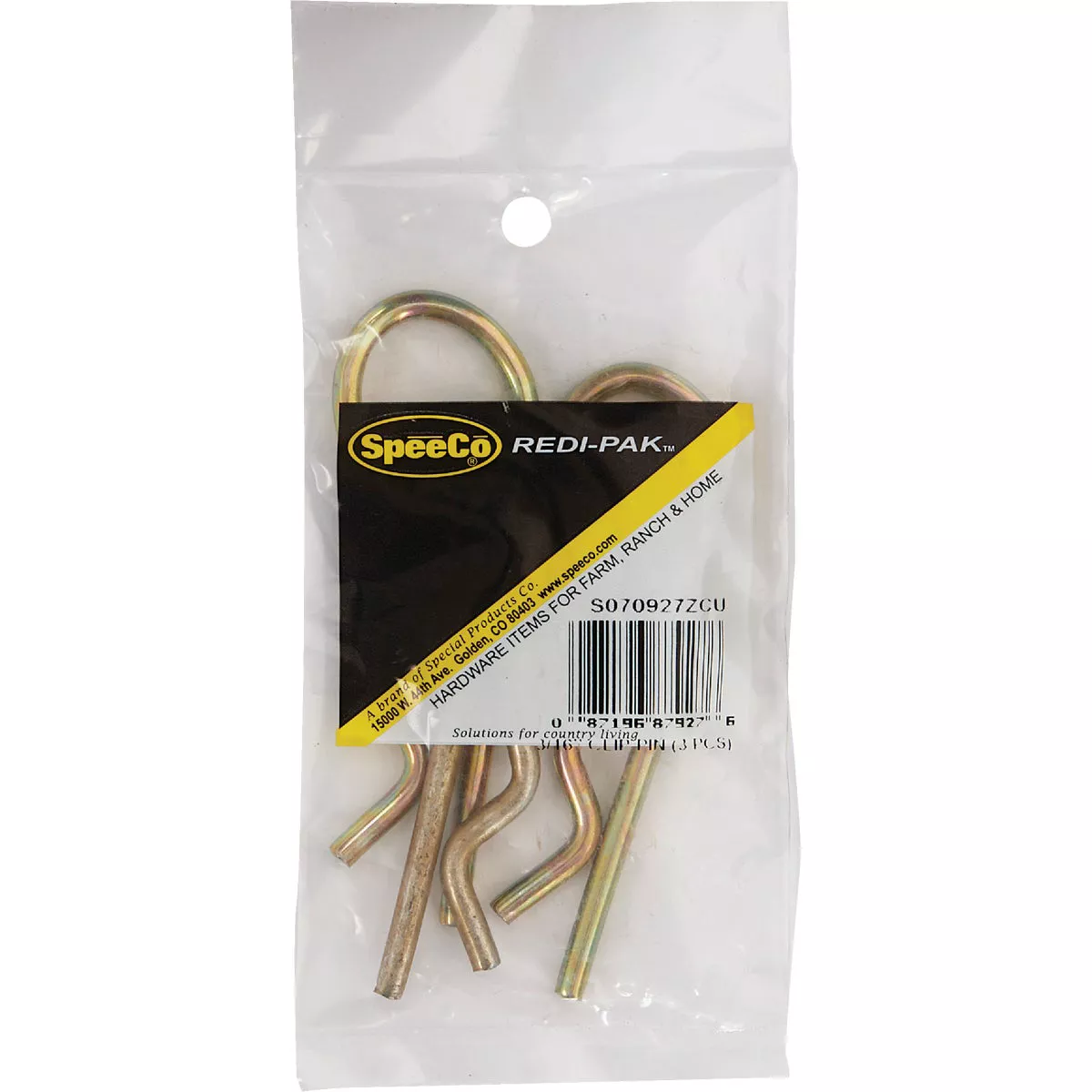 Koch 3/16 In. x 3/4 In. Yellow Zinc Dichromate-Plated Hitch Pin Clip (5-Pack) - photo 2