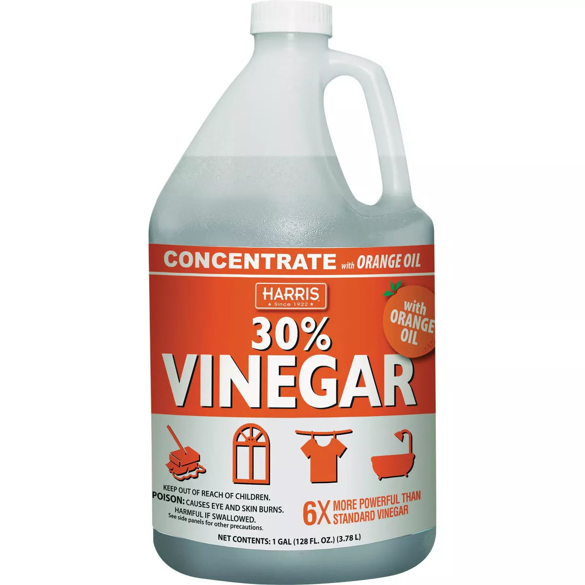 Harris 30% Vinegar Concentrate with Orange Oil, 1 Gal.