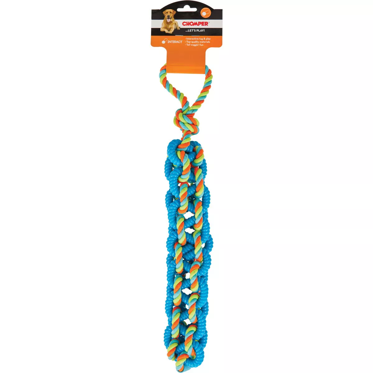 Boss Pet Chomper Braided TPR Rope Tug Dog Toy - photo 2