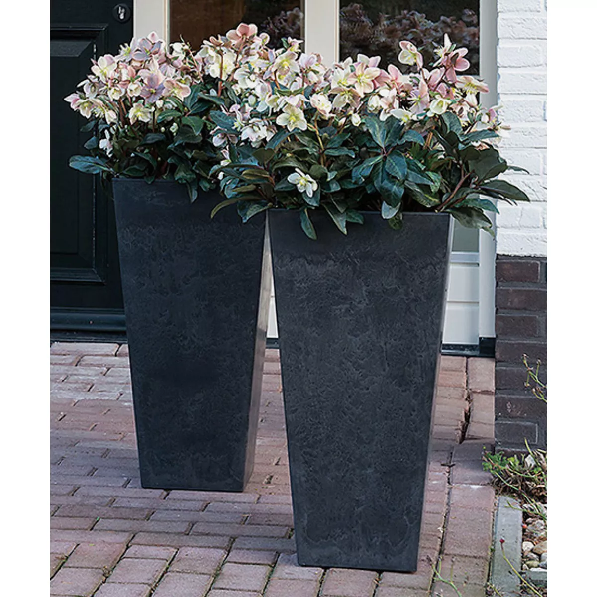 Novelty ArtStone Ella 13.75 In. W. x 27.75 In. H. x 13.75 In. L. Black Resin Planter - photo 5