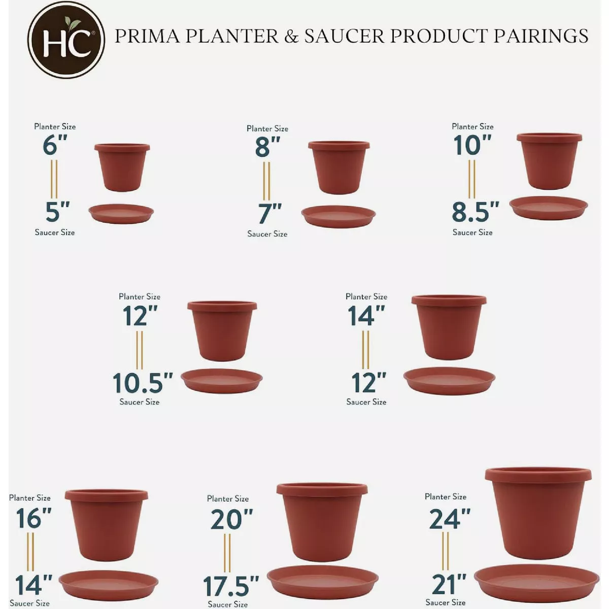 HC Companies 12 In. Warm Gray Classic Saucer - photo 2