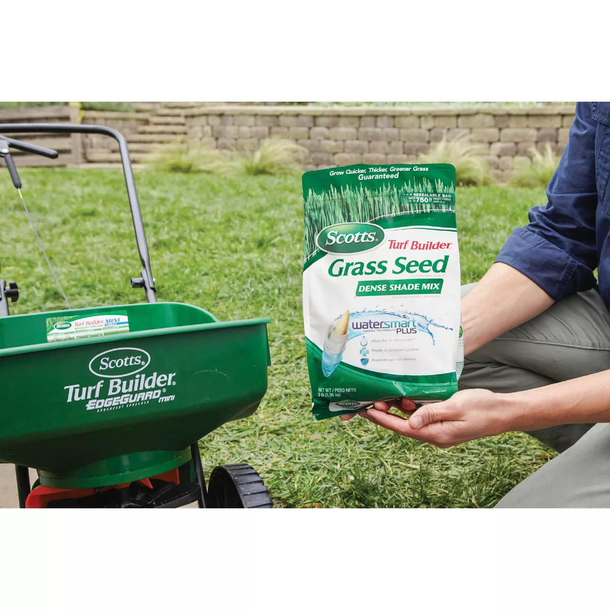 Scotts Turf Builder WaterSmart Plus 3 Lb. 750 Sq. Ft. Dense Shade Mix Grass Seed - photo 3