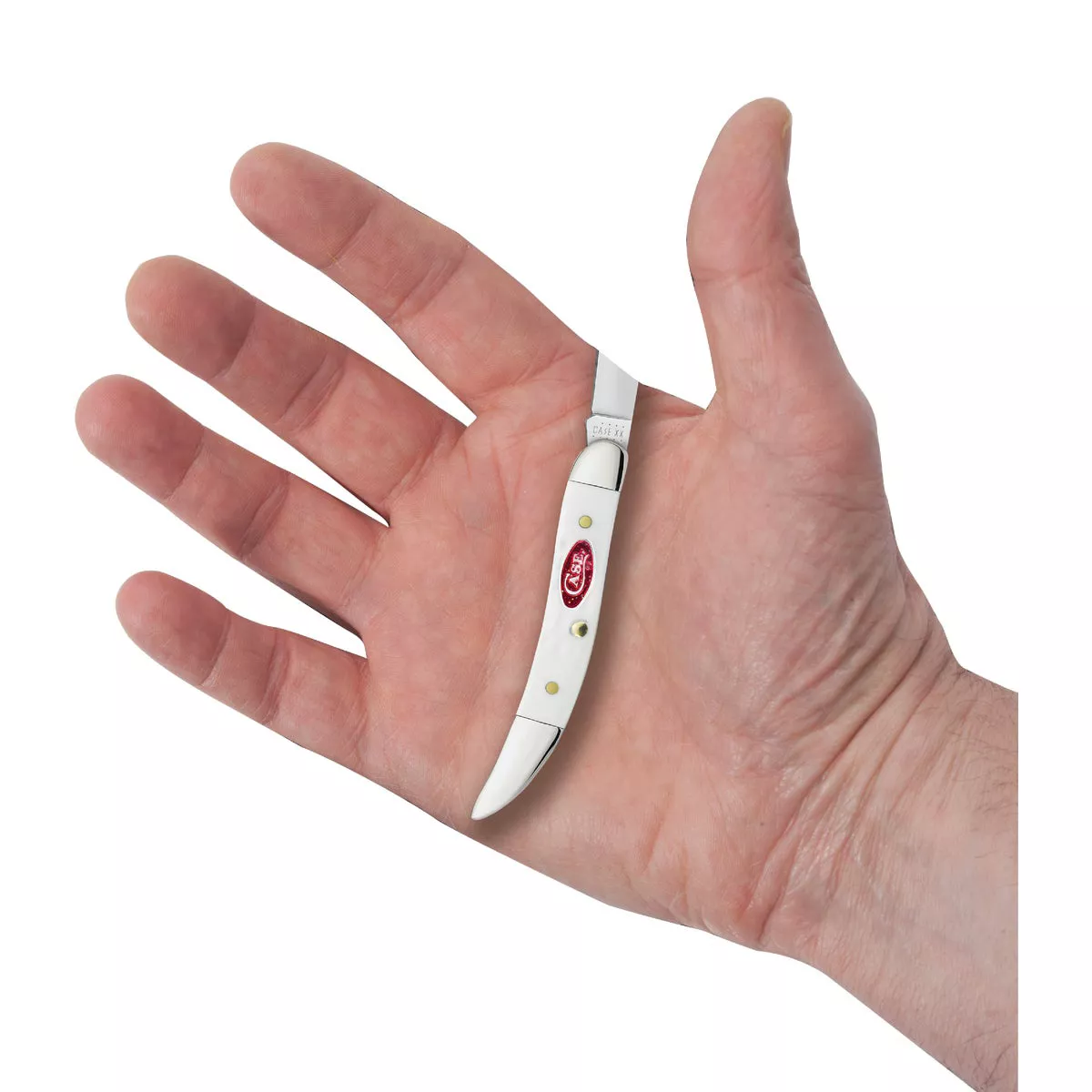 Case SparXX 2.25 In. Standard Jig White Synthetic Small Texas Toothpick Pocket Knife - photo 3