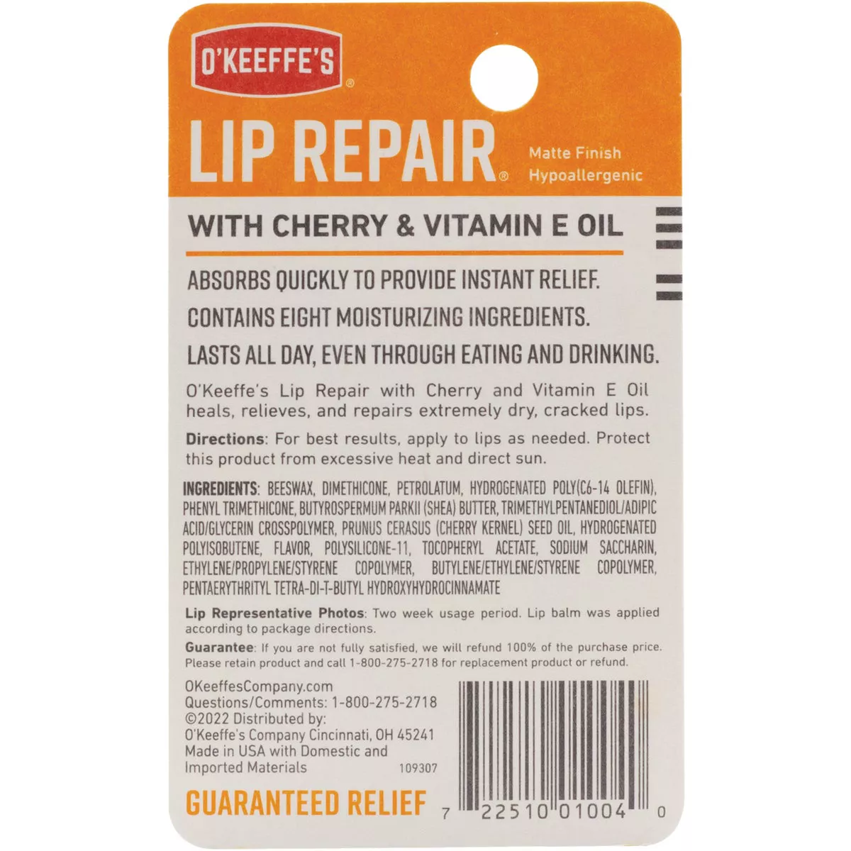 O'Keeffe's Cherry Lip Repair, 0.15 Oz. - photo 2