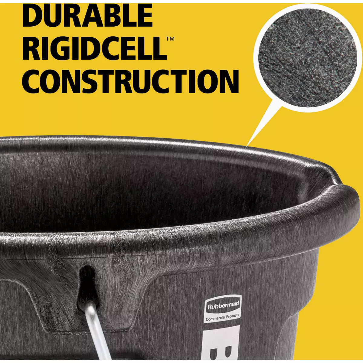 Rubbermaid Commercial Brute 5 Gal. 3-in-1 Flat Back Bucket - photo 5
