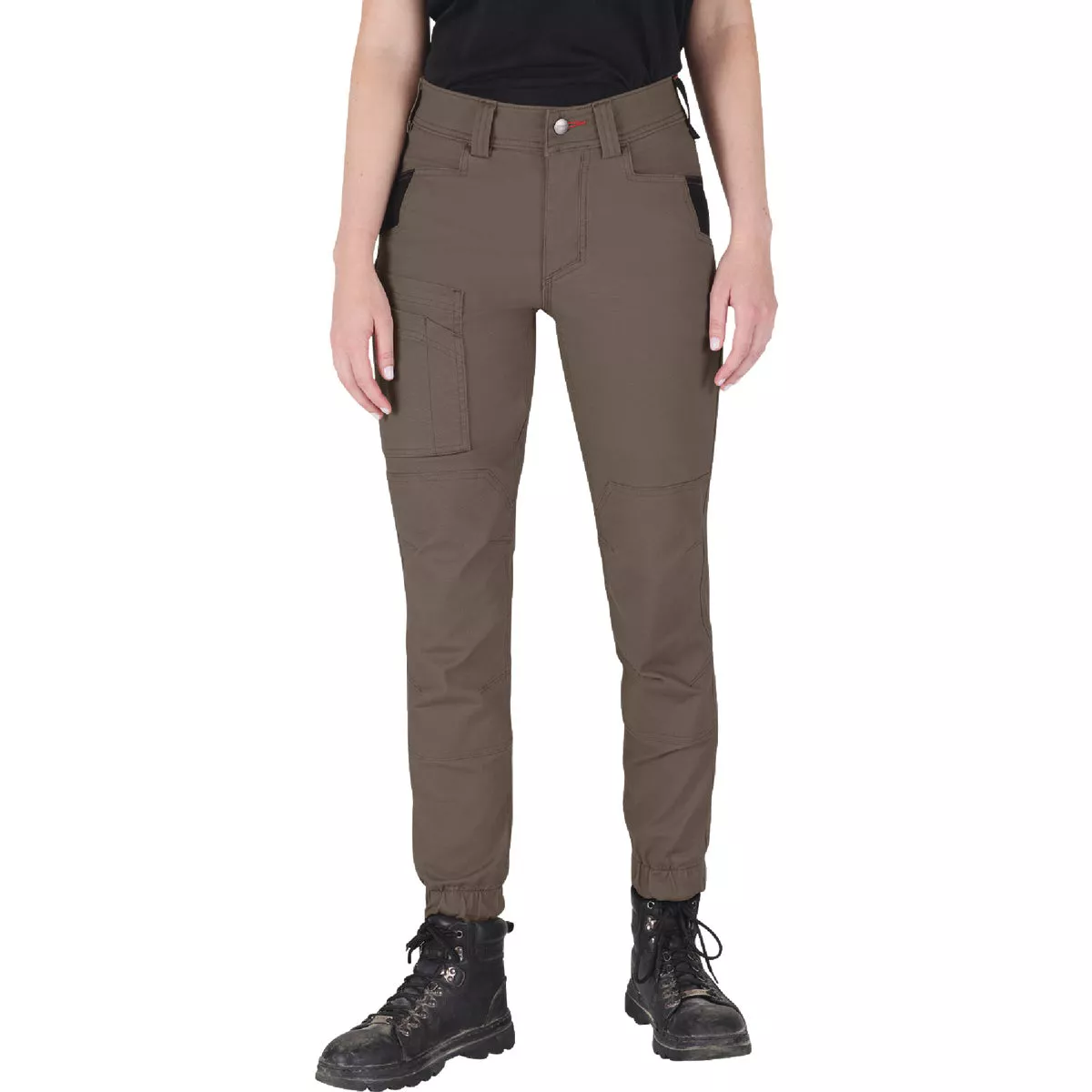 Milwaukee GRIDIRON Women's 4 Brown Double Knee Jogger Pants