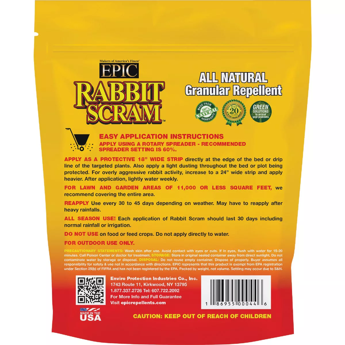 Rabbit Scram 2 Lb. Granular Organic Rabbit Repellent - photo 2