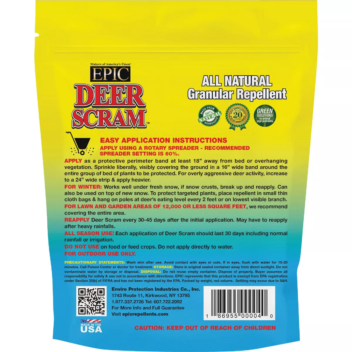 Deer Scram 2 Lb. Granular Organic Deer Repellent - photo 2