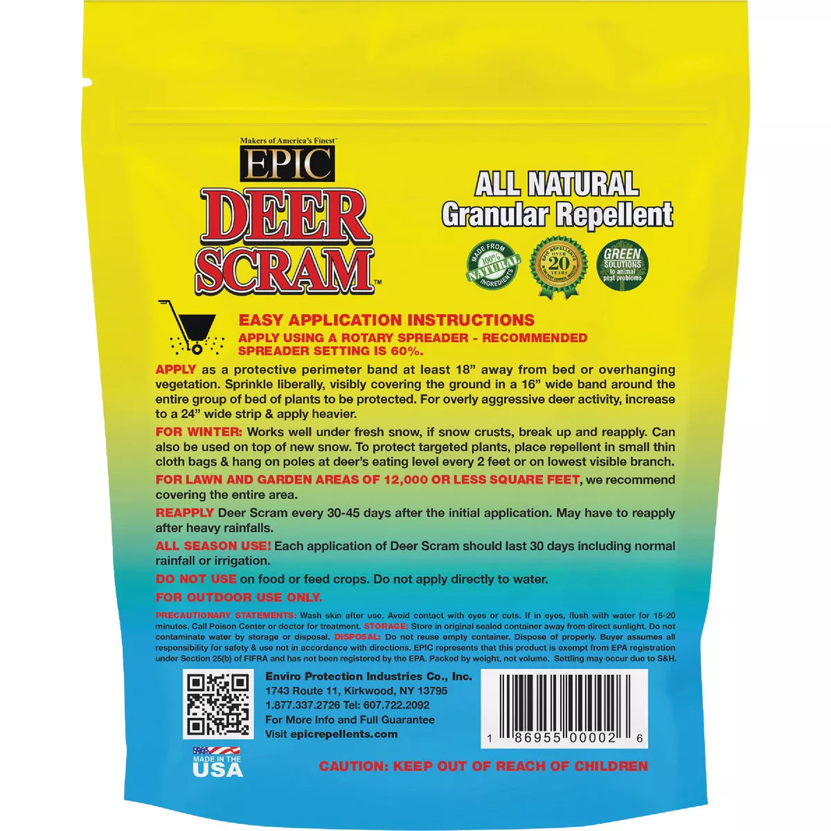 Deer Scram 6 Lb. Granular Organic Deer Repellent - photo 2