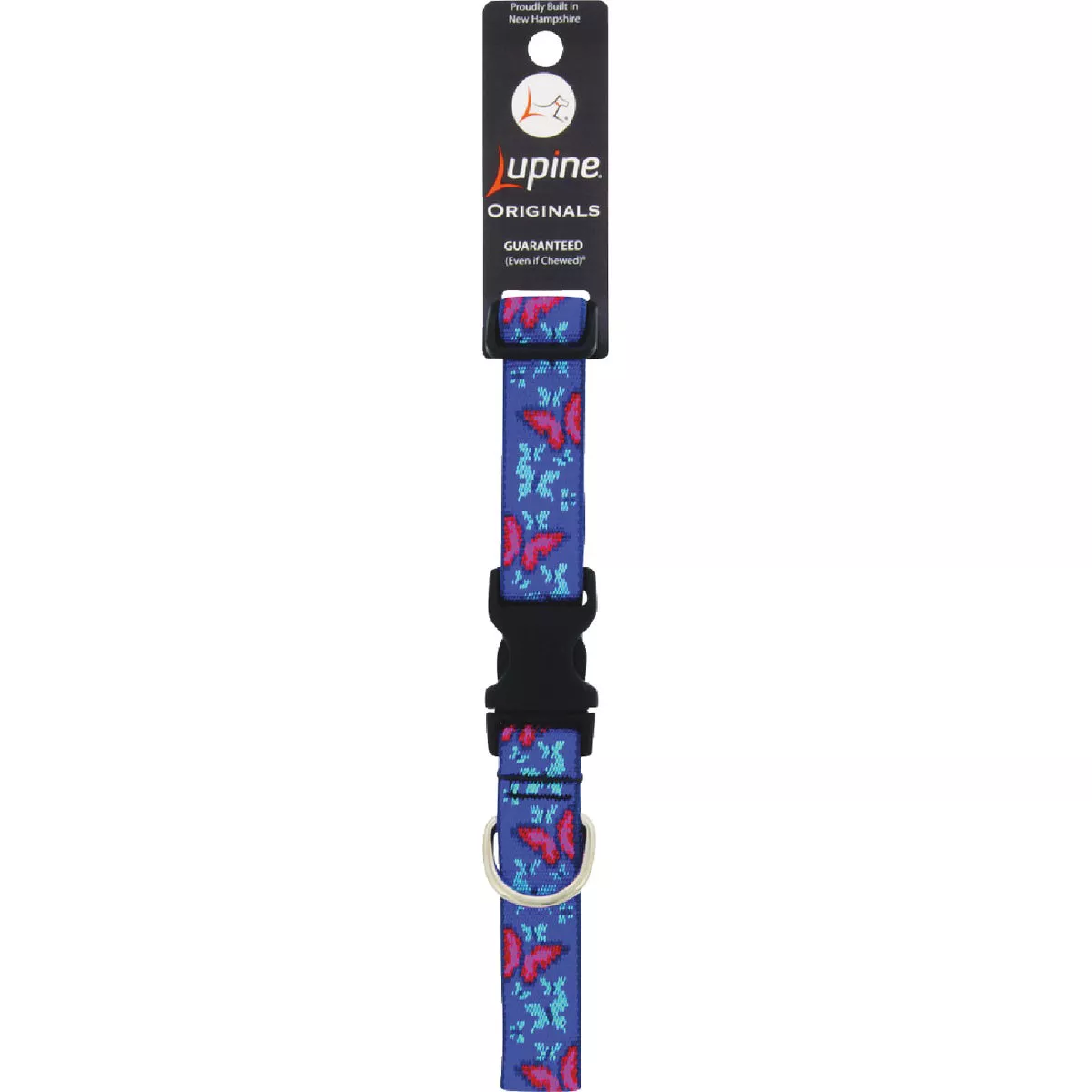 Lupine 1 In. Woven Pattern Social Butterfly 12 to 20 In. Adjustable Collar