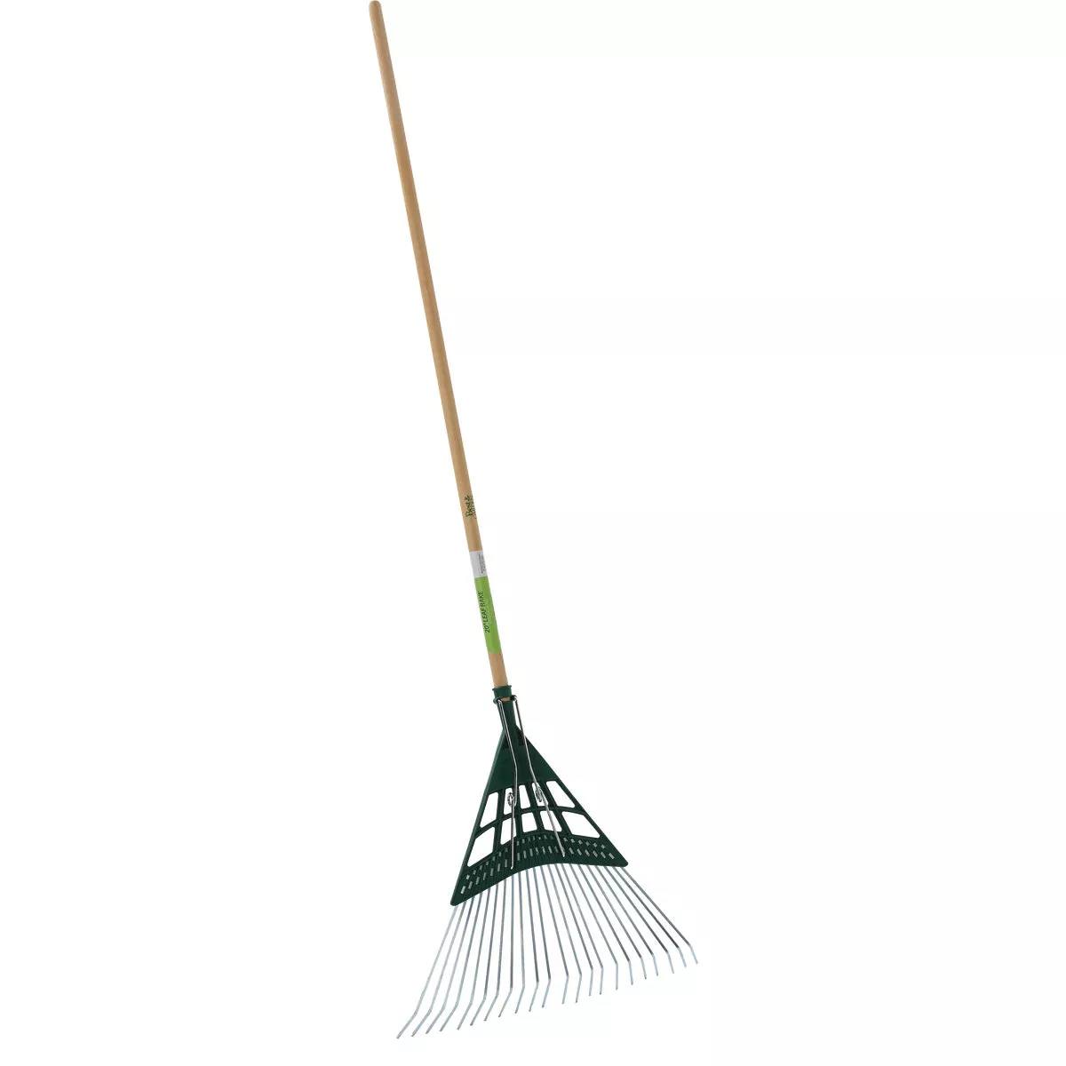 Best Garden 20 In. Steel Leaf Rake with 48 In. Wood Handle (22-Tine)
