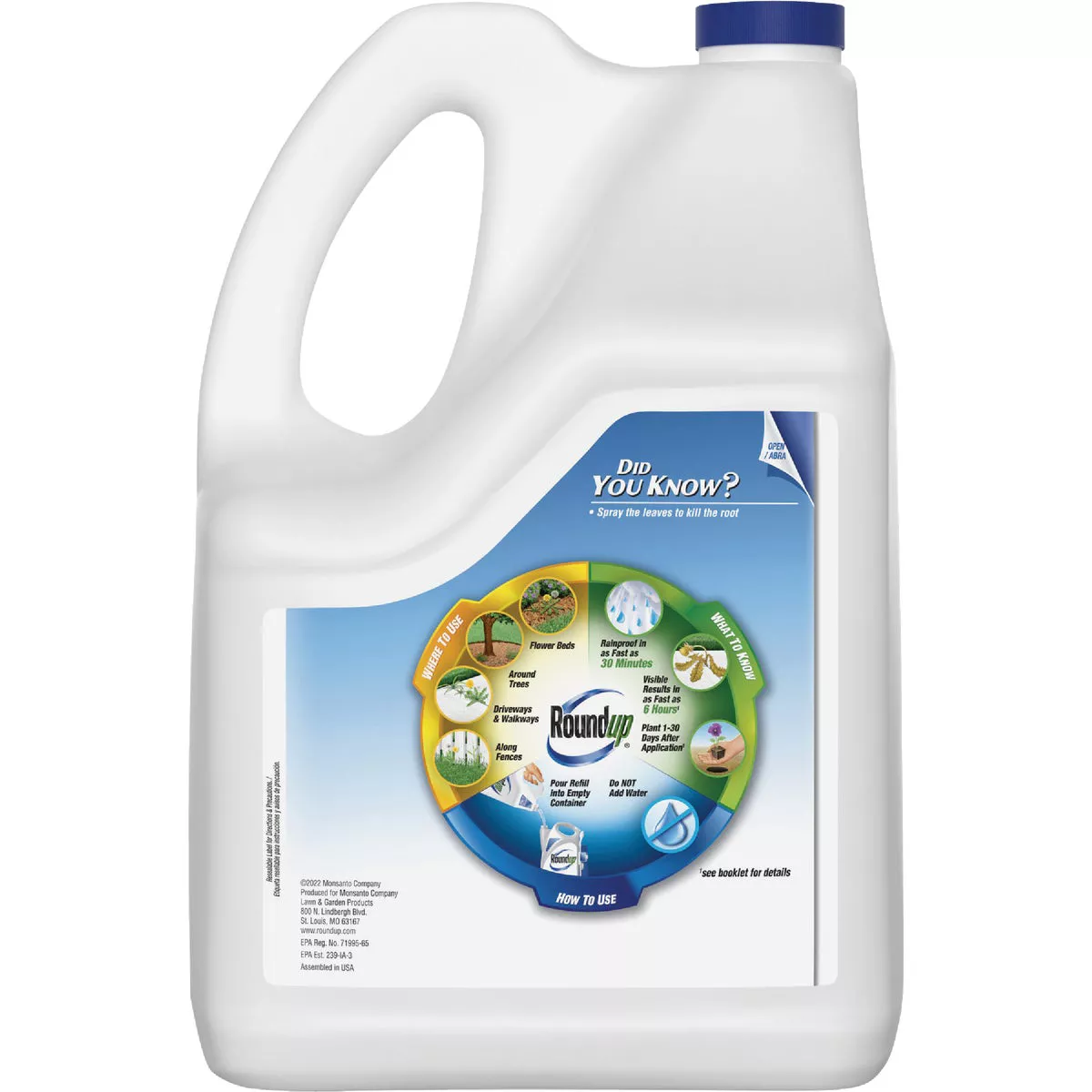 Roundup 1.25 Gal. Exclusive Formula Refill Weed & Grass Killer - photo 2
