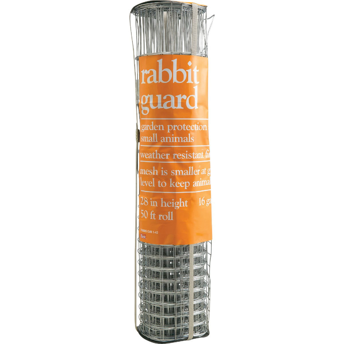 Rabbit Guard 28 In. H. x 50 Ft. L. Galvanized Wire Garden Fence, Silver ...